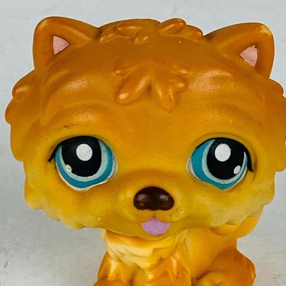 Littlest Pet Shop LPS Orange Brown Chow Chow Puppy Dog Pretend Play Toy 2005 - Picture 2 of 9